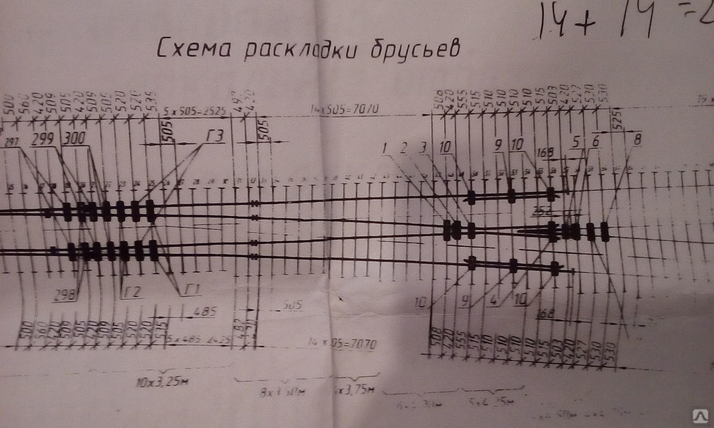 Проект стрелочного перевода 2434