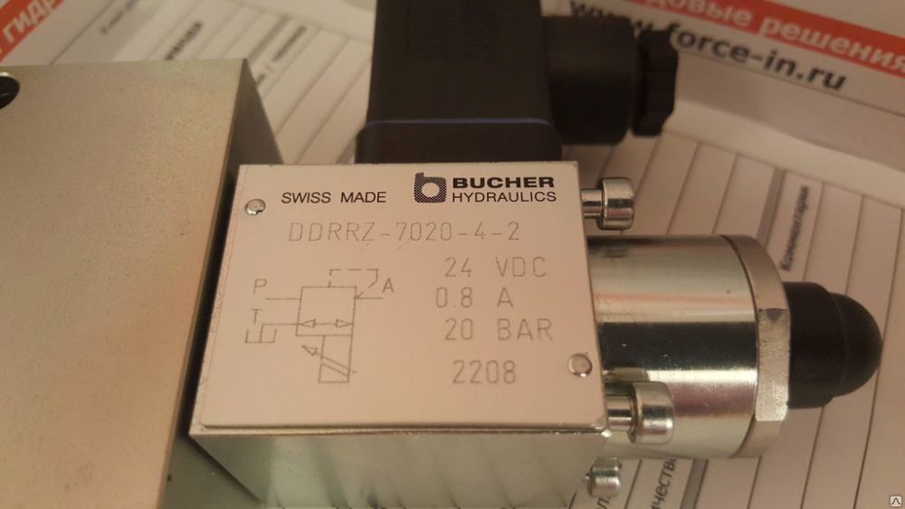 Bucher Hydraulics DDRRZ-7020-4-2 клапан с электромагнитным управлением 24v