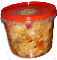 Ассорти (морковь, перец болгарский, лук, капуста, огурец) 2,5 кг.