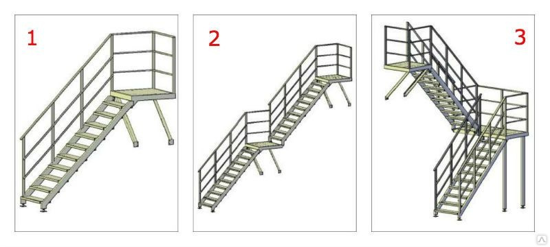 Маршевые лестницы: описание и обзор конструкций из металла