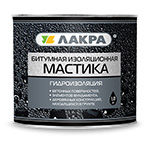 ЛАКРА Мастика битумная изоляционная 1,8 кг /6