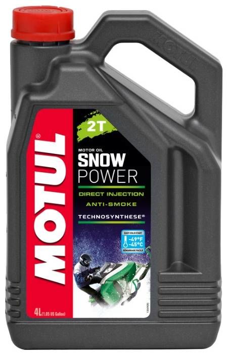 Масло полусинтетическое MOTUL SnowPower 2T FL Technosynt 4л (Снегоходы)