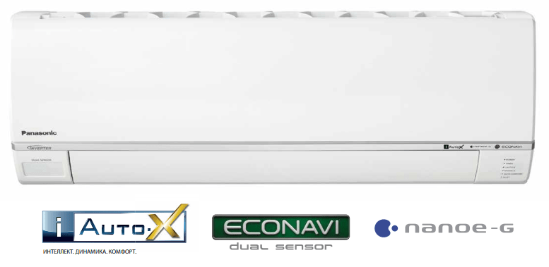 Кондиционер Panasonic E Delux Inverter CS-E9RKDW/CU-E9RKD (Белый матовый)