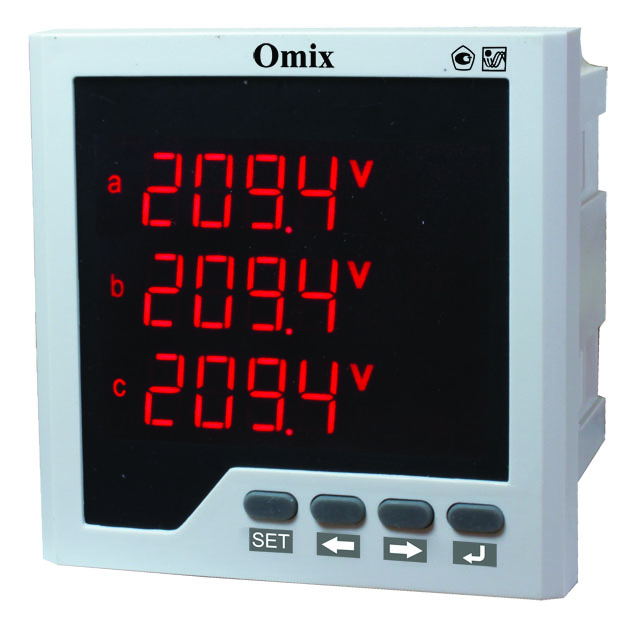 Мультиметр трехфазный щитовой Omix P99-M3-3-RS485