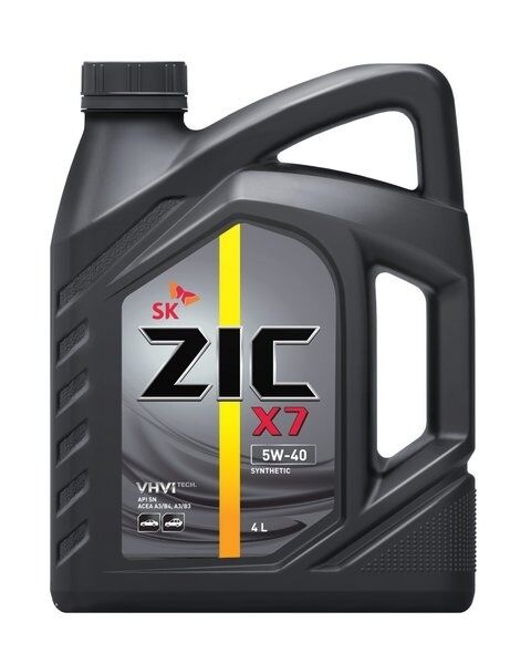 ZIC NEW X7 5W40 4л (масло моторное синт.)
