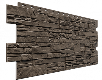 Панель фасадная Дёке Алтай 1,098х0,400 м, S = 0.44 м2, цвет Шоколад
