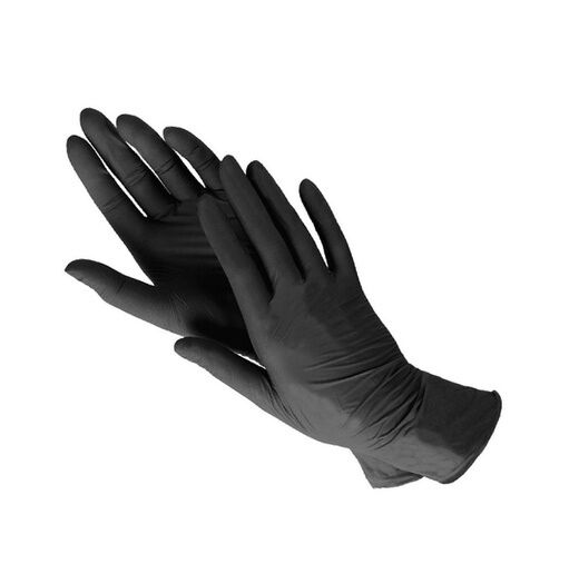 Перчатки нитрил. S (100 шт.) черные