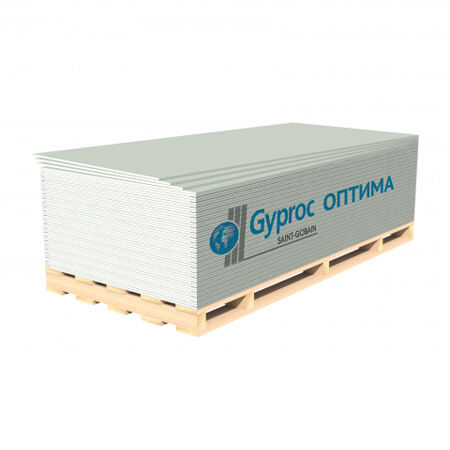 Гипсокартон (ГКЛ) GYPROC ОПТИМА 2500х1200х12,5мм