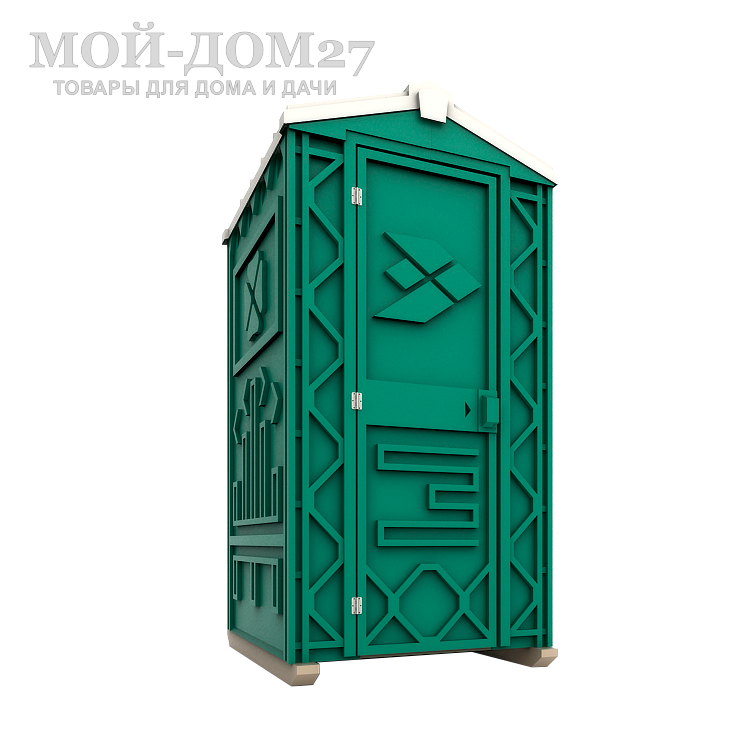 Туалетная кабина "Универсал" EcoStyle (Зеленый)