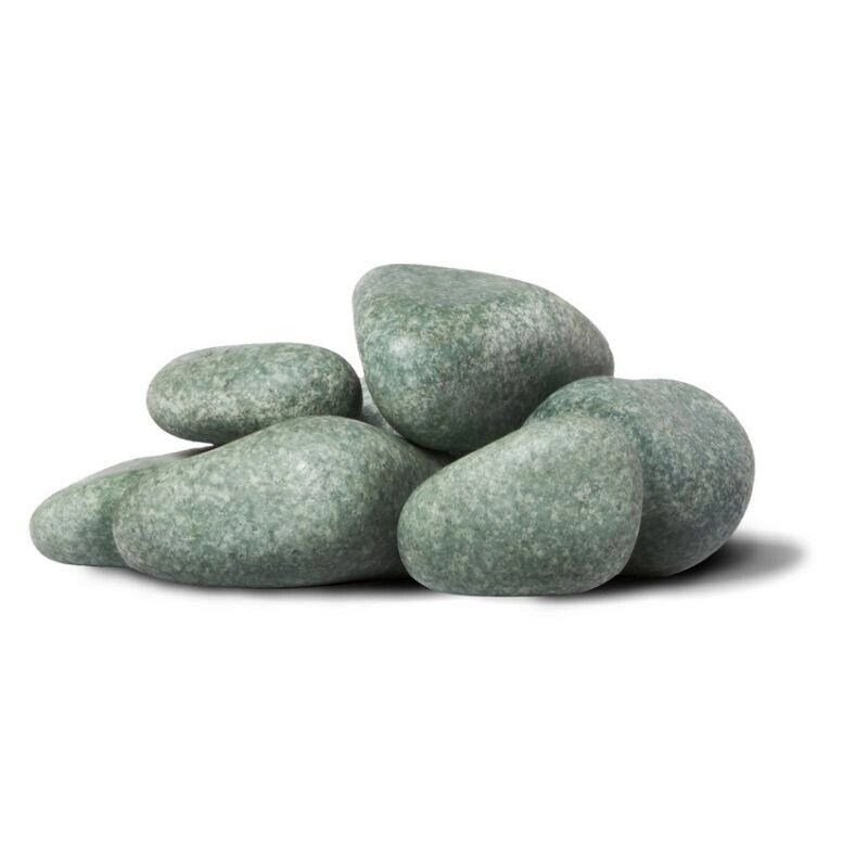 Камень для бани Жадеит шлифованный мини 10 кг, ЗЖ Аксессуары для саун и бань