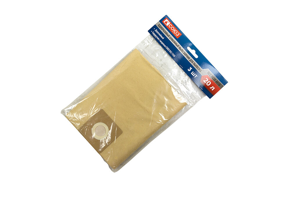 Бумажные мешки для строительных пылесосов СОЮЗ ПСС-7420-883Б 3