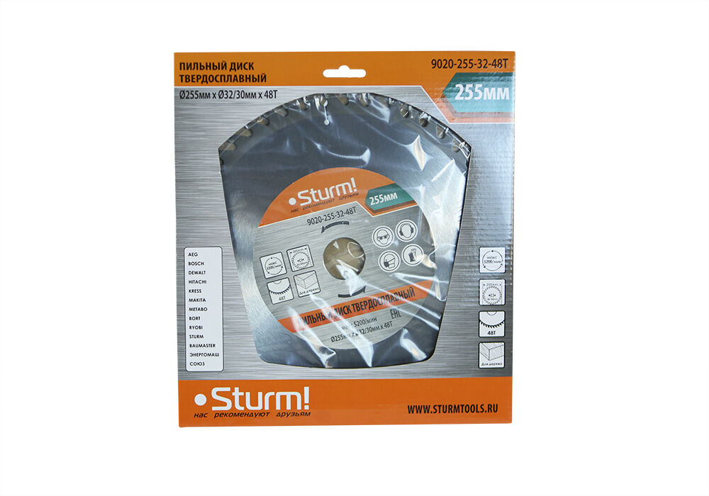 Диск пильный Sturm 9020-255-32-48T Sturm!
