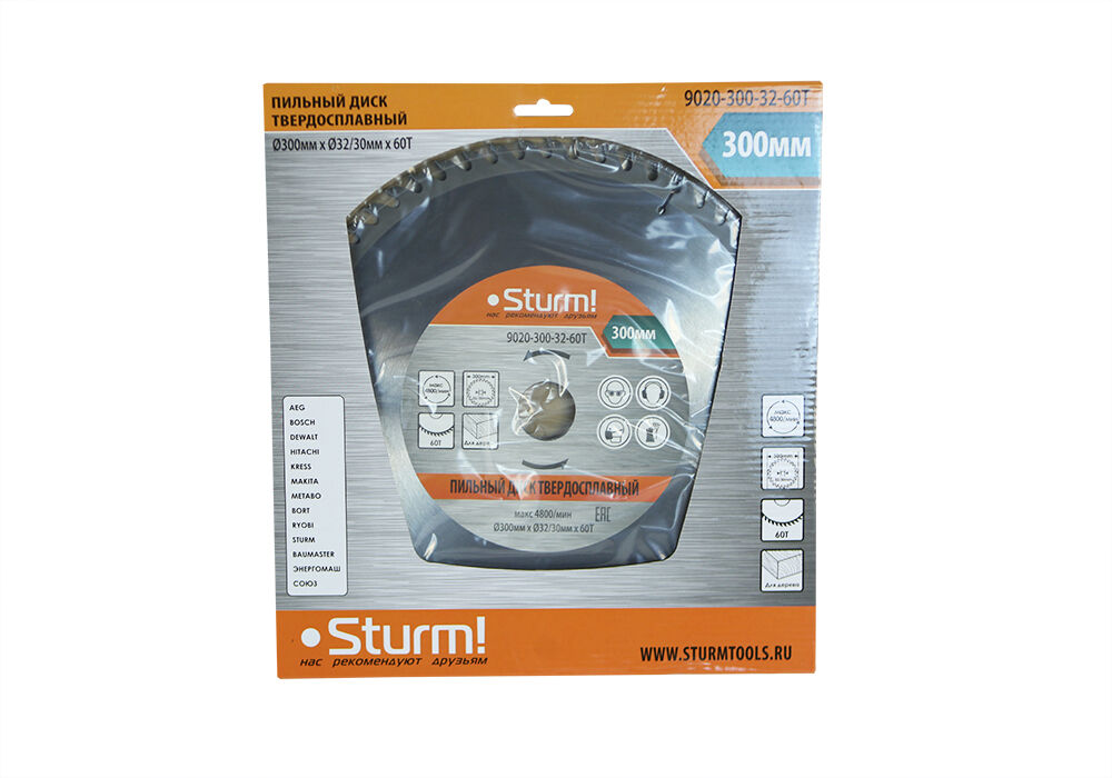 Диск пильный Sturm 9020-300-32-60T Sturm!