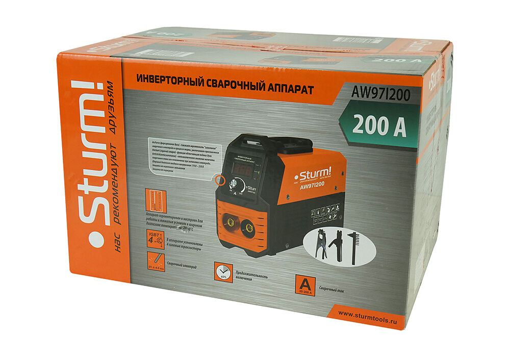 Сварочный инвертор Sturm AW97I200 Sturm!