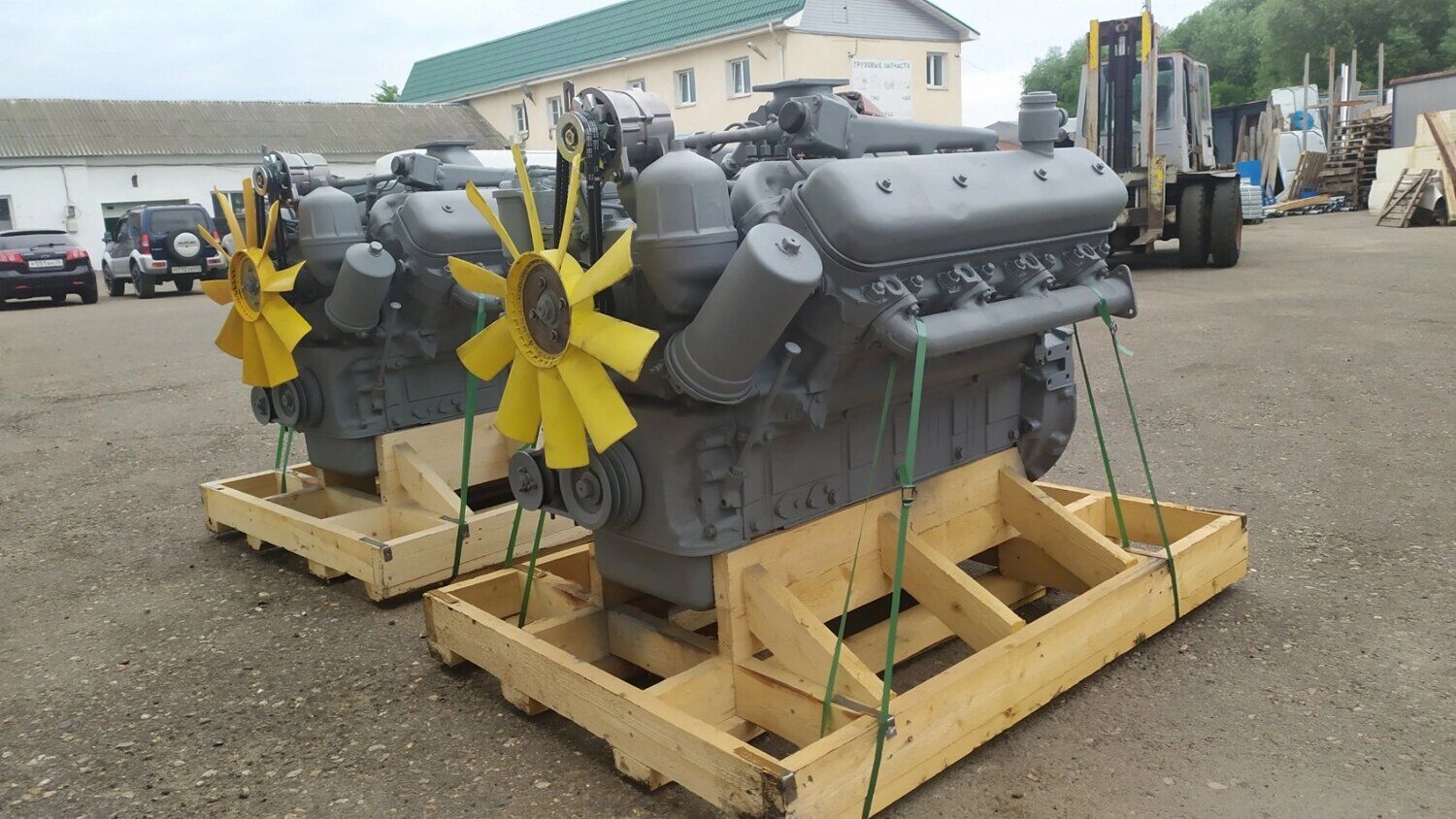 Двигатель 238М2-1000186 ЯМЗ проектной сборки без КПП и сцепления на блоке старого образца