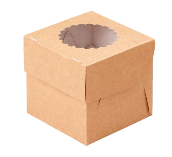 Упаковка для кексов и маффинов ECO MUF 1 (100*100*100). В упаковке 250 шт Pack24