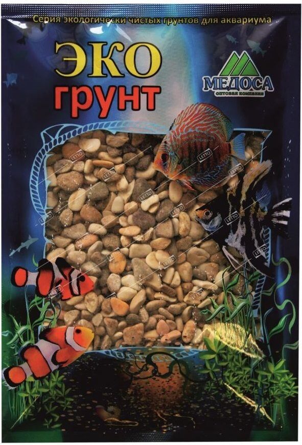 Грунт для аквариума Галька КАСПИЙ №2 5-10мм 1кг, Медоса (16) 470018