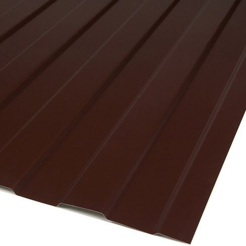 Профнастил С-8 RAL8017 коричневый шоколад 2000х1200х0,4мм (2,4м2) / Профнастил С-8 RAL 8017 коричневый шоколад 2000х1200