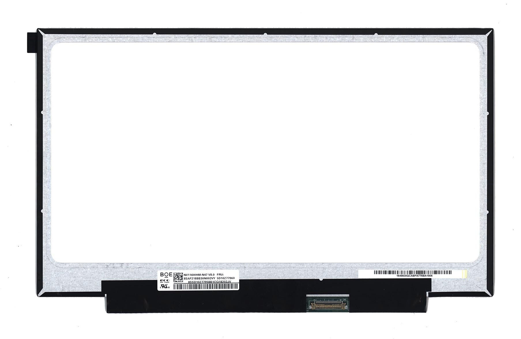 Матрица для ноутбука 11.6 1366x768 30pin eDp Slim ADS NV116WHM-N47 Matte 60Hz
