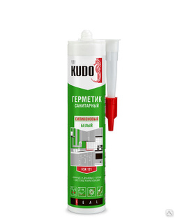 Герметик силиконовый санитарный KUDO Сигнальный серый RAL 7004 