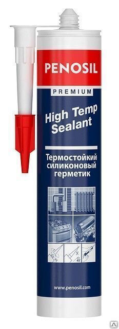 Герметик высокотемпературный силиконовый Penosil High Temp красный