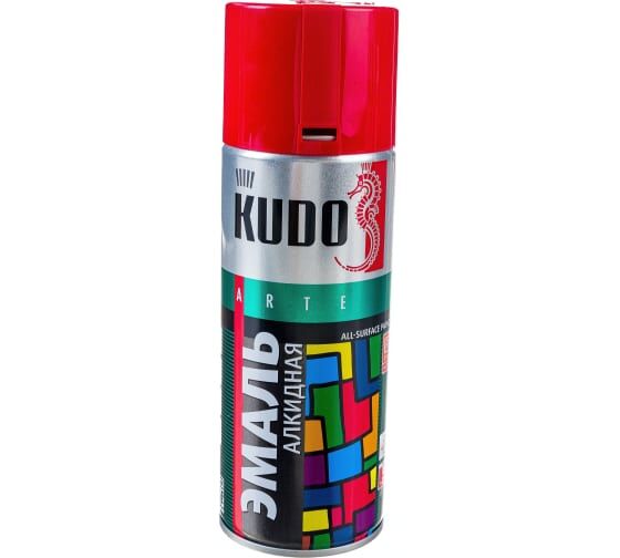 KUDO (КУДО) эмаль алкидная универсальная 1019 цвет Оранжевый KU1019