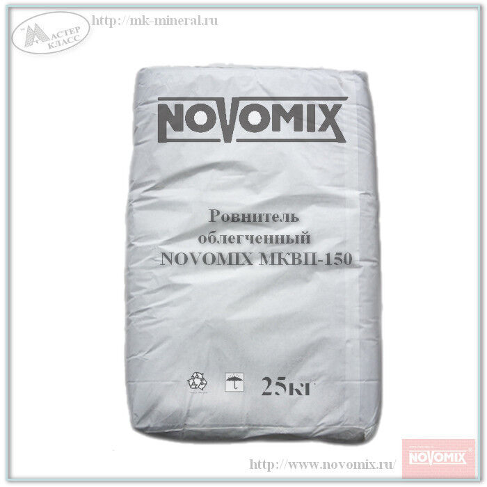 Полистиролбетон NOVOMIX (сухая смесь), мешок 25 кг