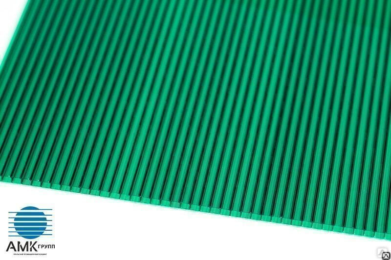 Сотовый поликарбонат Sellex Comfort | 4 мм | 2,1х6(12) м | зеленый