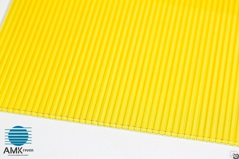 Сотовый поликарбонат Sellex Comfort | 6 мм | 2,1х6(12) м | желтый