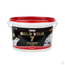 Краска акрилатная супербелая матовая Основа А морозостойкая 2,7 л = 3,6 кг ПУФАС GOLD STAR 7 