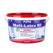 Краска моющаяся латексная матовая Основа D морозостойкая 5 л = 7,2 кг МЛ ПУФАС MATT-LATEX