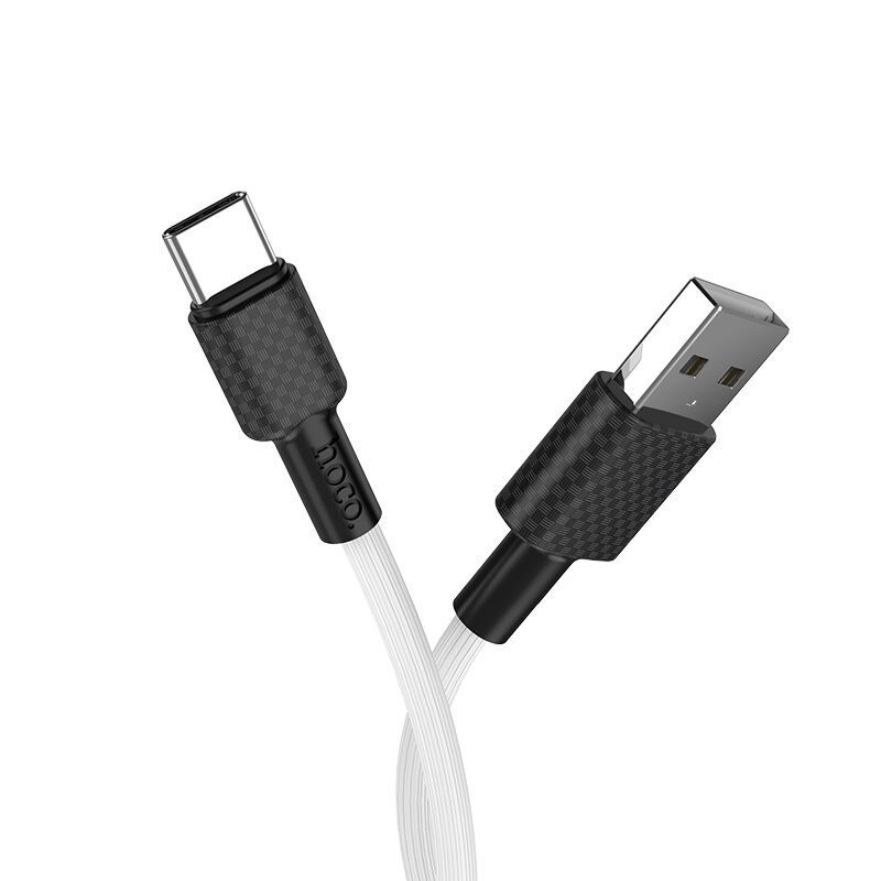 USB кабель шт.USB (A) - шт.Type-C "Hoco" X29, 2А, 1,0м, силикон, белый 2