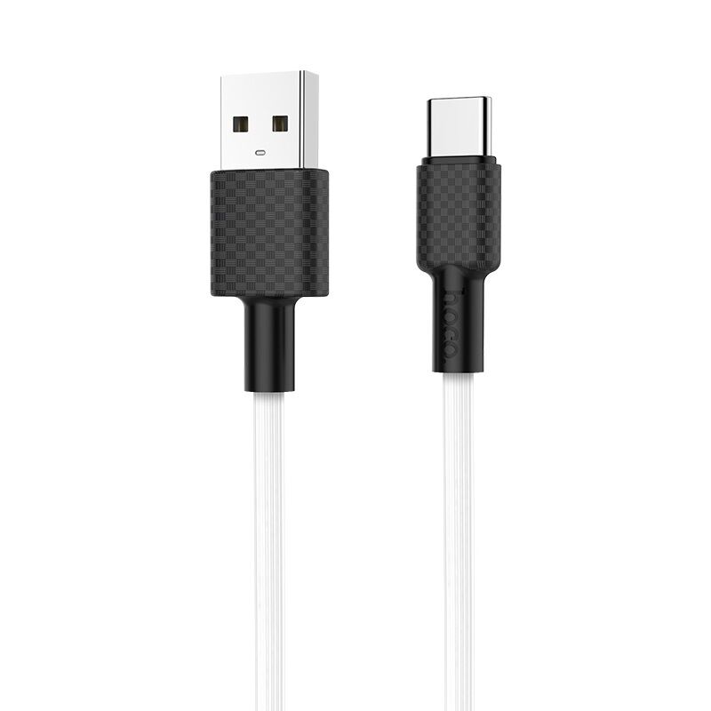 USB кабель шт.USB (A) - шт.Type-C "Hoco" X29, 2А, 1,0м, силикон, белый 3