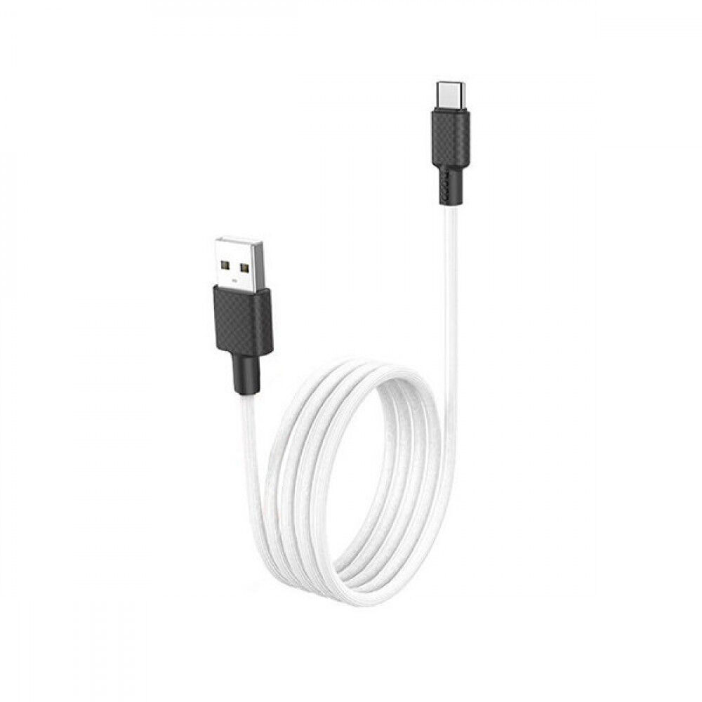 USB кабель шт.USB (A) - шт.Type-C "Hoco" X29, 2А, 1,0м, силикон, белый 4