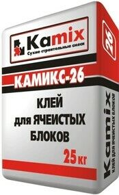 Клей Камикс-26 мороз для газобетон и твинблоков до -10 (25 кг)