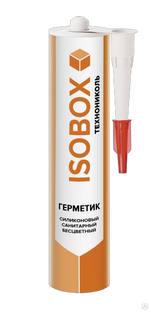 Герметик силиконовый Isobox 260 мл санитарный бесцветный 