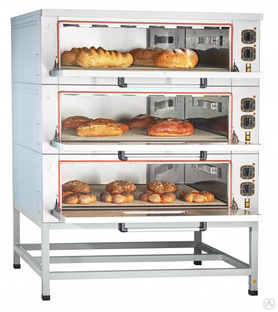 Шкаф пекарный Abat ЭШП-3-01КП подовый, электр., разбор. 