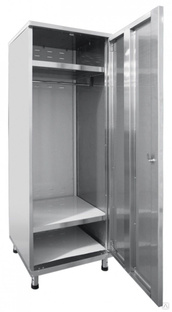 Шкаф кухонный для одежды Abat ШРО-6-0 нерж. 