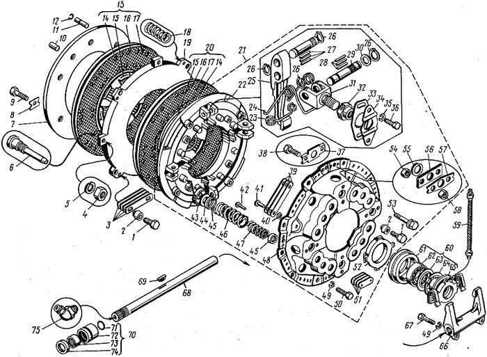 Усилитель сцепления Автодизель для двигателя ЯМЗ 8-9286