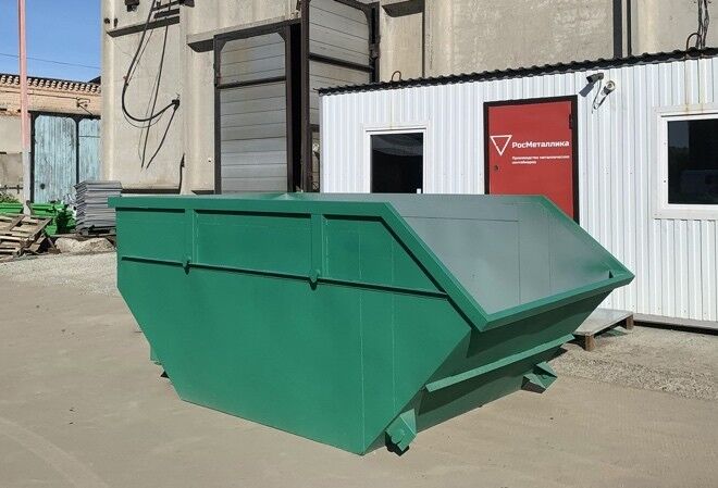 Бункер для мусора БН-7 7 м3 3300х1820х1420 мм, толщина стенок/дна 2/3 мм