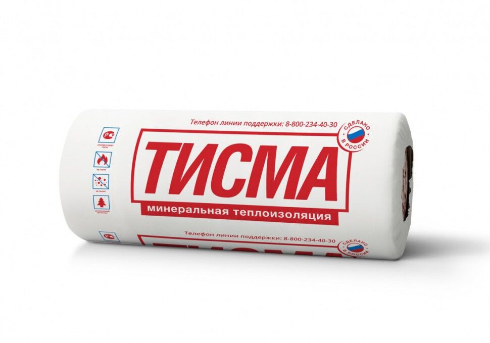 Минеральная вата ТИСМА TR 043 (рулон) 10кг/м3