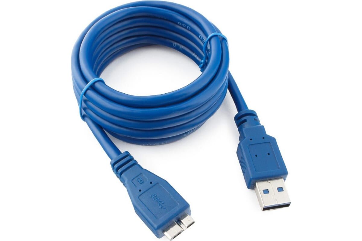 Шнур USB (A)шт. - 5 pin micro USB (B) шт. 1,8м USB 3.0 "Cablexpert" 1