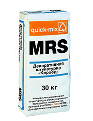 MRS Декоративная фасадная штукатурка Короед 2,5 мм. 30 кг. Quick-Mix