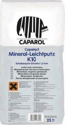 Штукатурка декоративная на минеральной основе Capatect Mineral-Leichtputz K10 25 кг 844041 CAPAROL