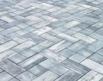 Тротуарная плитка Урбан чёрно-белый 300х150х60