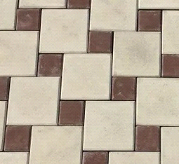 Тротуарная плитка Квадрат коричневый 100х100х40