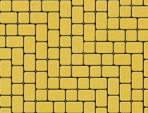 Тротуарная плитка Классико желтая 115х172х40