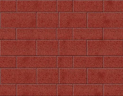 Тротуарная плитка Арт-сити красная гранит 375х150х60