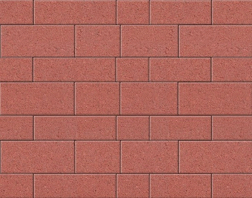Тротуарная плитка Арт-сити красная 450х200х60