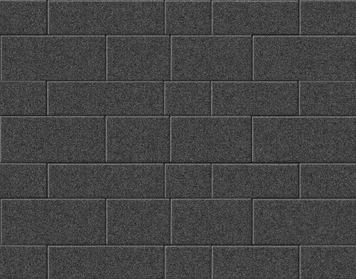 Тротуарная плитка Арт-сити черная 375х150х60